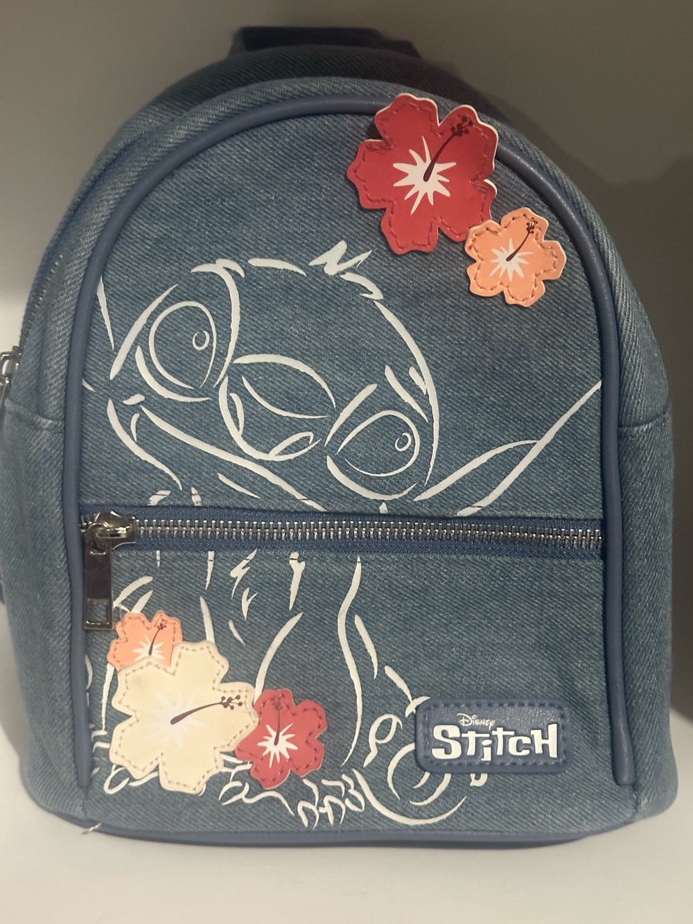 Denim Mini Disney stitch Backpack